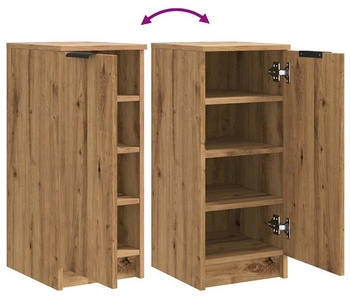 vidaXL Sitzbank Schuhbank Grau Sonoma 82x32x45,5 cm Holzwerkstoff Grau Sonoma