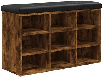 vidaXL Schuhregal Schuhbank Altholz-Optik 102x30,5x45 cm Holzwerkstoff Altholz