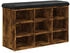 vidaXL Schuhregal Schuhbank Altholz-Optik 102x30,5x45 cm Holzwerkstoff Altholz