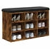 vidaXL Schuhregal Schuhbank Altholz-Optik 102x30,5x45 cm Holzwerkstoff Altholz