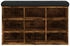 vidaXL Schuhregal Schuhbank Altholz-Optik 102x30,5x45 cm Holzwerkstoff Altholz
