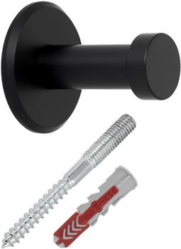 Sotech Kleiderhaken Talea 129234, Länge 3cm schwarz matt, 1 Haken