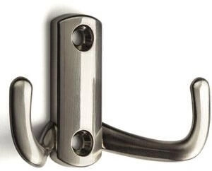 Sotech Kleiderhaken Julie 108545, kurz, Edelstahloptik / silber, 2 Haken