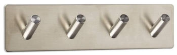 Sotech Kleiderhaken Adra 120496, selbstklebend silber Hakenleiste mit 4 Haken