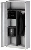 Bisley Fl&uuml;gelt&uuml;renschrank Universal, Garderobeneinsatz, Farbe silber