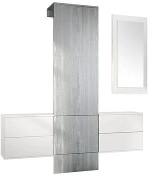 Vladon Garderoben-Set Anthrazit 157x193x35 cm