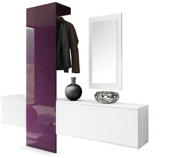 Vladon Garderoben-Set Brombeere 208x193x35 cm