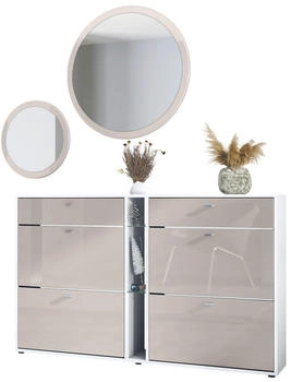 Vladon Garderoben-Set Sand 155,5x200x28 cm