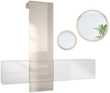 Vladon Garderoben-Set Sand 208x193x35 cm
