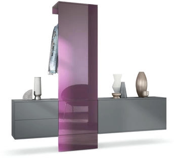 Vladon Garderoben-Set Brombeere 209x193x35 cm