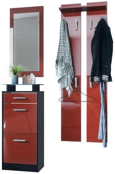 Vladon Garderoben-Set Bordeaux 140x200x23 cm