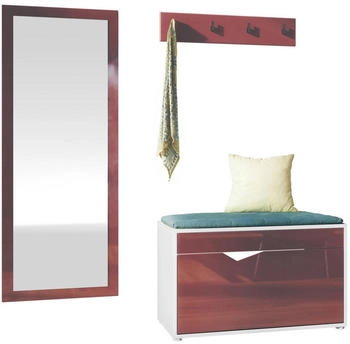 Vladon Garderoben-Set Bordeaux 160x190x33 cm
