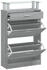 vidaXL Schuhschrank Grau Sonoma 63x24x104 cm Spanplatte