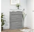 vidaXL Schuhschrank Grau Sonoma 63x24x104 cm Spanplatte