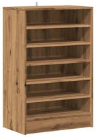 vidaXL Schuhschrank Artisan-Eiche 60x35x92 cm Holzwerkstoff