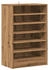 vidaXL Schuhregal Sonoma-Eiche 29,5x34x76 cm Holzwerkstoff