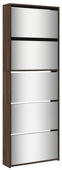 vidaXL Schuhschrank Grau Sonoma 75x38x97,5 cm Holzwerkstoff Metall