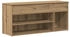 vidaXL Schuhbank Schuhbank Artisan Eiche 102x30,5x45 cm braun