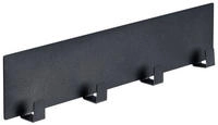 WENKO Magnetische Hakenleiste Mod. Ima, Schwarz mit 4 Haken 55014100