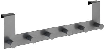 Wenko Türhaken Celano, 23723100, zum Einhängen, grau, Innenseite, Hakenleiste mit 6 Haken