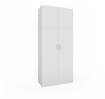 VICCO Mehrzweckschrank Ingo Holz, 80x182,4x37cm weiß