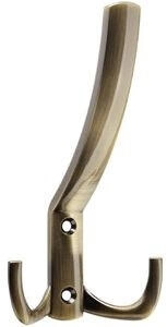 Sotech Kleiderhaken Julie 108867, lang, Messingoptik brüniert / braun 3 Haken