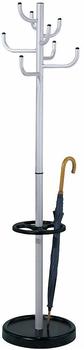 Kerkmann Garderobenständer Sierra 6098 silber mit 8 Haken 174x45cm