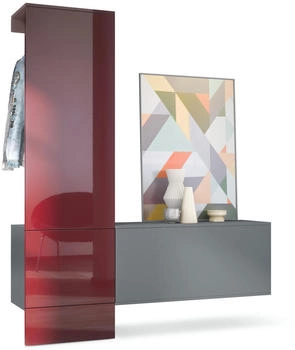 Vladon Garderoben-Set Bordeaux 156,5x193x35 cm