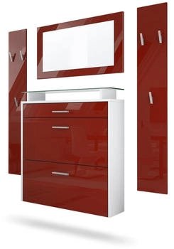 Vladon Garderoben-Set Bordeaux 180x180x23 cm