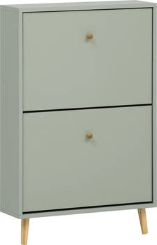 Schildmeyer Schuhschrank Bjarne mit 2 Klappen pistazie braun 60x92x19 cm
