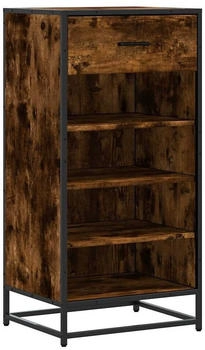 vidaXL Schuhschrank Wand-Schuhregal Artisan-Eiche 80x18x90 cm Holzwerkstoff