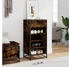 vidaXL Schuhschrank Wand-Schuhregal Artisan-Eiche 80x18x90 cm Holzwerkstoff