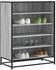 vidaXL Schuhschrank Schwarz 80x21x87,5 cm Spanplatte