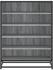 vidaXL Schuhschrank Schwarz 80x21x87,5 cm Spanplatte
