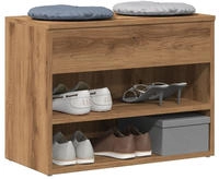 vidaXL Schuhbank Artisan-Eiche 60x30x45 cm Holzwerkstoff