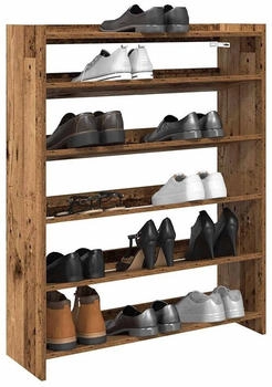 vidaXL Schuhregal Weiß 52x37,5x100 cm Holzwerkstoff Weiß