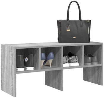 vidaXL Kleiderst&auml;nder Schuhregal Stapelbar Grau Sonoma 89,5x30x40 cm (1 St) Grau Sonoma