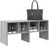 vidaXL Kleiderständer Schuhregal Stapelbar Grau Sonoma 89,5x30x40 cm (1 St) Grau Sonoma