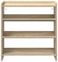 vidaXL Schuhregal Altholz-Optik 80x25x81 cm Holzwerkstoff