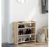 vidaXL Schuhregal Altholz-Optik 80x25x81 cm Holzwerkstoff