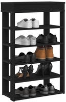 vidaXL Schuhregal Schwarz 60x30x98 cm Holzwerkstoff