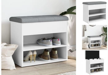 vidaXL Schuhregal Räuchereiche 60x25x62 cm Holzwerkstoff