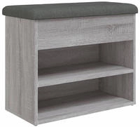 vidaXL Schuhbank Grau Sonoma 62x32x50 cm Holzwerkstoff