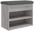 vidaXL Sitzbank Schuhbank Sonoma 62x32x50 cm Holzwerkstoff Grau