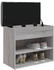 vidaXL Sitzbank Schuhbank Sonoma 62x32x50 cm Holzwerkstoff Grau