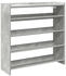 vidaXL Schuhregal Betongrau 80x25x81 cm Holzwerkstoff