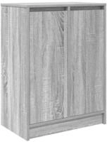 vidaXL Schuhschrank Grau Sonoma 57x34x76 cm Holzwerkstoff