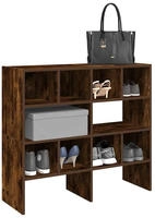 vidaXL Schuhregale 2 Stk. Stapelbar R&auml;uchereiche 89,5x30x40 cm