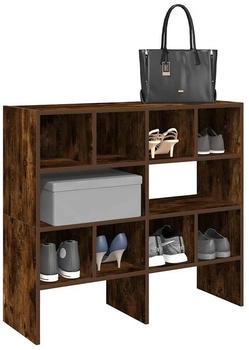 vidaXL Kleiderst&auml;nder Schuhregale Stapelbar R&auml;uchereiche 89,5x30x40 cm (2 St), R&auml;uchereiche