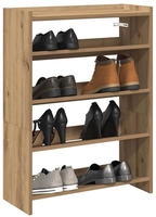 vidaXL Schuhregal Artisan-Eiche 60x25x81 cm Holzwerkstoff
